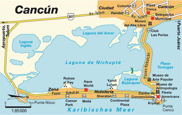 Strecke Cancún 5K 2027 map